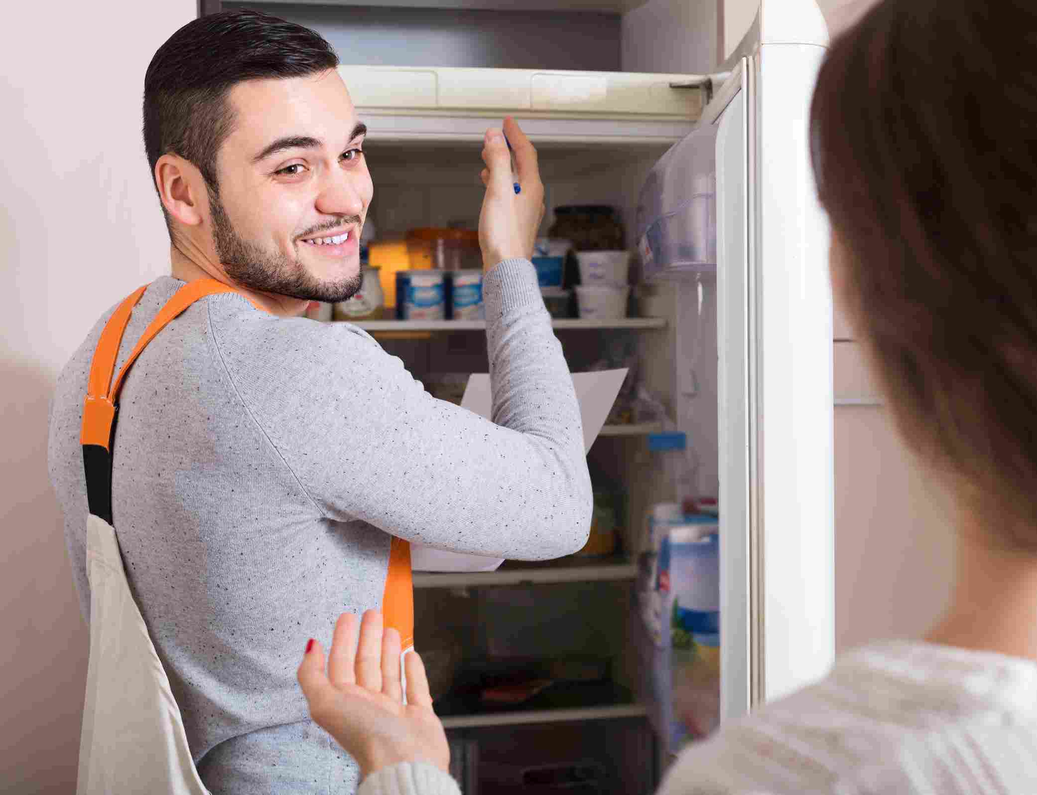 Inspection of Side-by-Side Door Refrigerator