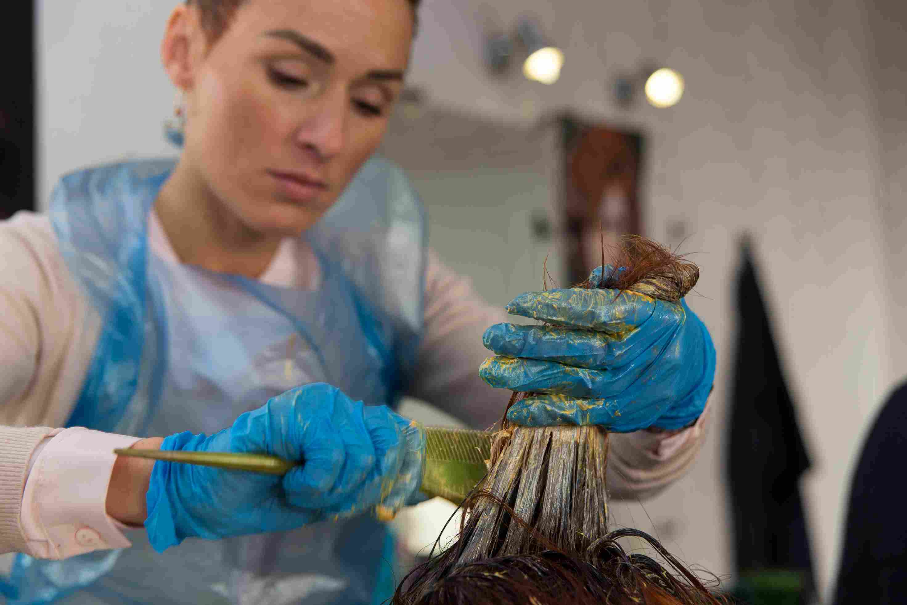 Hair colour/mehendi (only application)