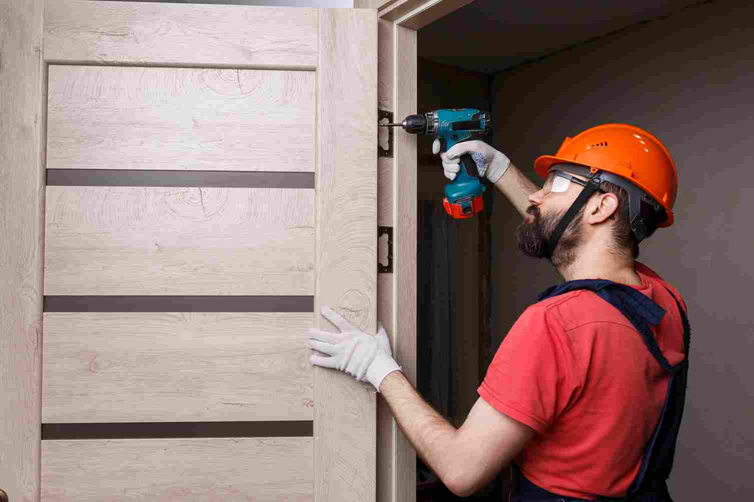 Installation of Wooden door