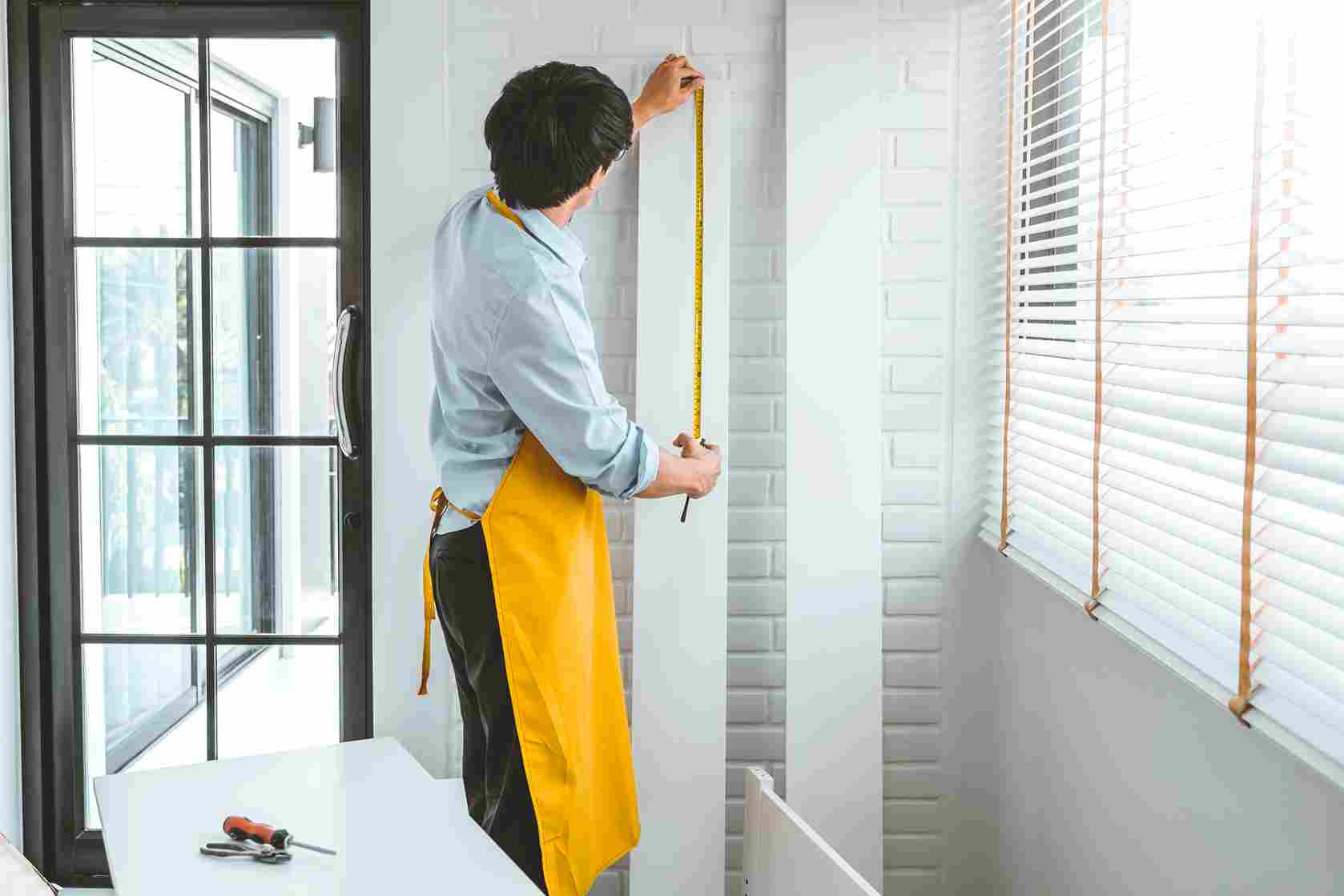 Curtain blind's measurement