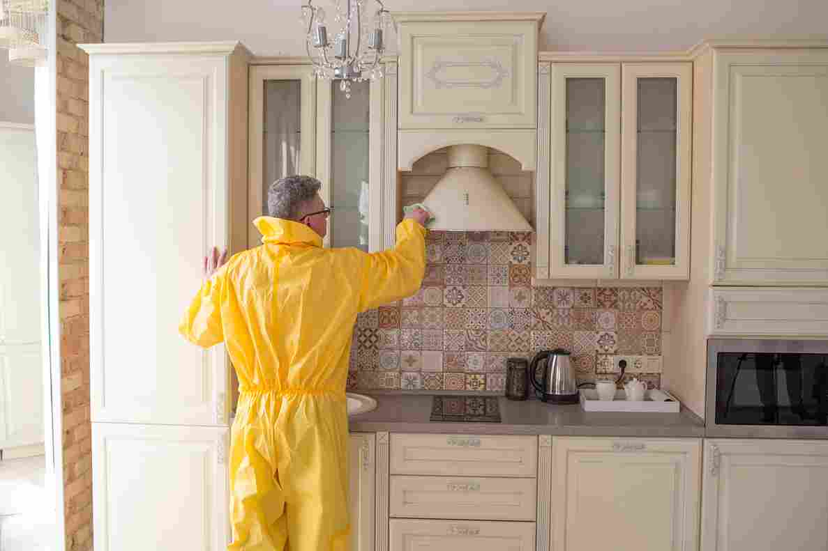 Occupied Kitchen Cleaning with Chimney