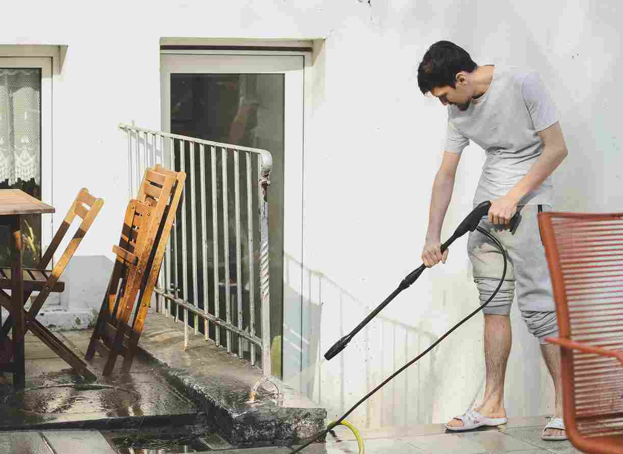 Balcony cleaning